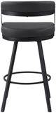 Homelegance® Crowley Black Pub Swivel Chair-3