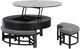 Global Furniture USA T42 4-Piece Black/Dark Gray Occasional Table Set-3