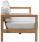 Dovetail Furniture Boe Light Gray/Natural Fabric/Teak Outdoor Sofa-3
