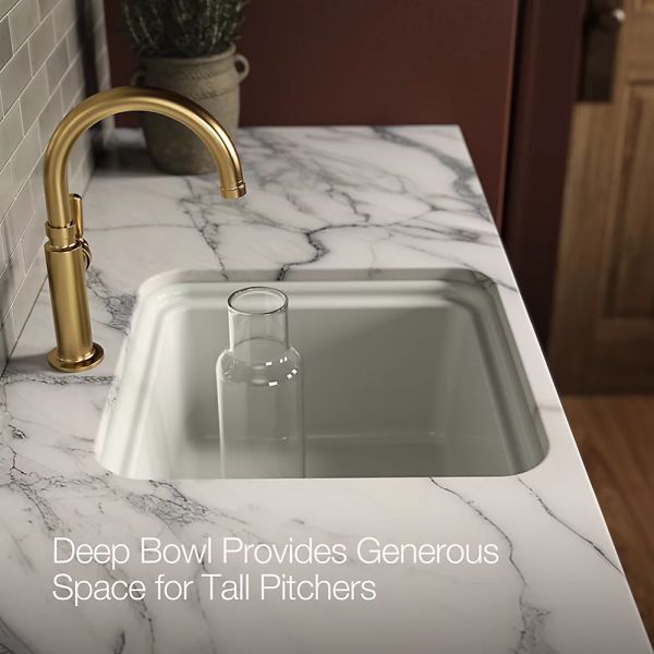 KOHLER® Audrine™ Dune 19" Undermount Workstation Bar Sink-3