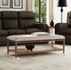 Flexsteel® Verona Cream/Medium Brown Rectangular Coffee Table-1