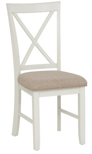 Powell® Jane Tan/Vanilla White Side Chair