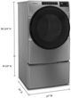 Whirlpool® 7.4 Cu. Ft. Chrome Shadow Front Load Electric Dryer -3