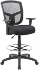 Presidential Seating Boss Black Contract Mesh Drafting Stool-0