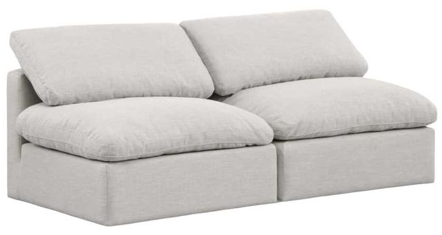 Meridian Furniture Cube 2-Piece Cream Modular Sectional Armless Loveseat-0
