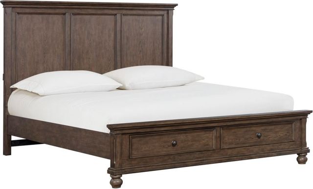 aspenhome® Oxford Cocoa King Panel Storage Bed-0