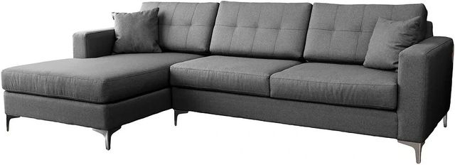 Edgewood Furniture Armani Grey Left-Arm Facing Chaise-0
