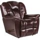 La-Z-Boy® Maverick Burgundy Leather Manual Rocking Recliner-0
