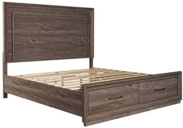 Liberty Furniture Horizons Greystone Queen Storage Bed-1