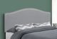 Monarch Specialties Inc. Grey Leather Look Queen Headboard-5