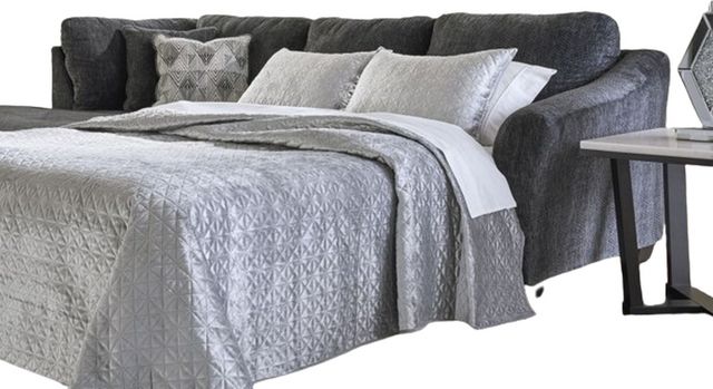 Signature Design by Ashley® Biddeford 2-Piece Shadow Left-Arm Facing Full Sofa Sleeper Sectional and Chaise