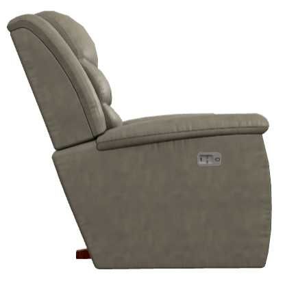 La-Z-Boy® Redwood Charcoal Power Rocking Recliner with Headrest-2