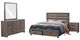 Coaster® Brantford 4-Piece Barrel Oak King Storage Bedroom Set-0