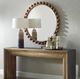 Uttermost® Cyra Walnut Beaded Round Mirror-2