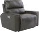 La-Z-Boy® Maddox Slate Leather Power Reclining Chair and a Half with Headrest-0