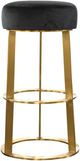 Harp & Finial® Ainsley Black/Brushed Gold Bar Stool-0