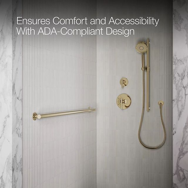 KOHLER® Purist® Vibrant French Gold 48" Grab Bar-3