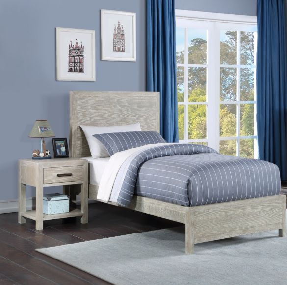 Winners Only® Fresno Gray Oak Youth Twin Panel Bed-1