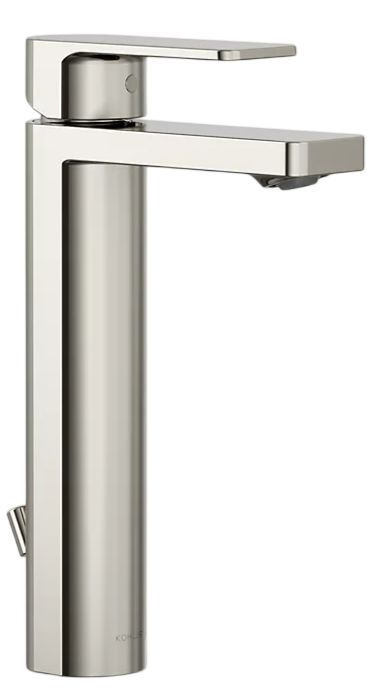 KOHLER® Parallel® Vibrant Polished Nickel 1.0 GM Tall Single-Handle Bathroom Sink Faucet-0