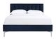 Mazin Furniture Melina Navy Blue Full Upholstered Platform Bed-0