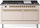 Ilve® Nostalgie II Series 60" Antique White Pro Style Dual Fuel Range-0