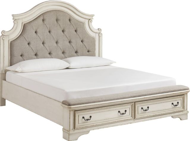 Signature Design by Ashley® Realyn 6-Piece Two-Tone King Upholstered Bed Set-1