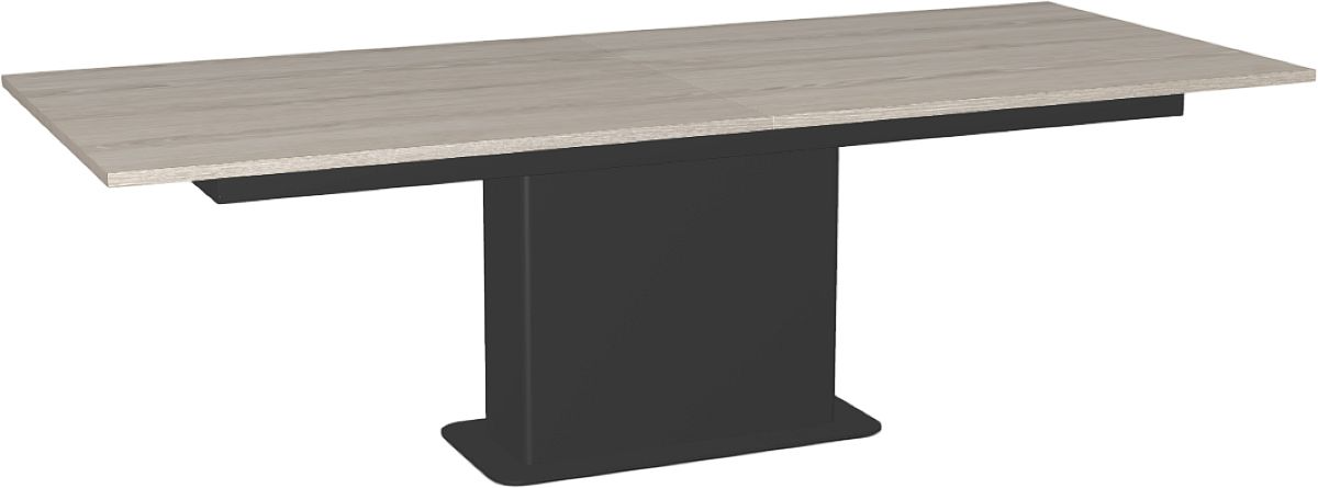 Amisco Customizable Lucarelli 120" Rectangular Extendable Table with 1" Thermo Fused Laminate Top and 1 Leaf