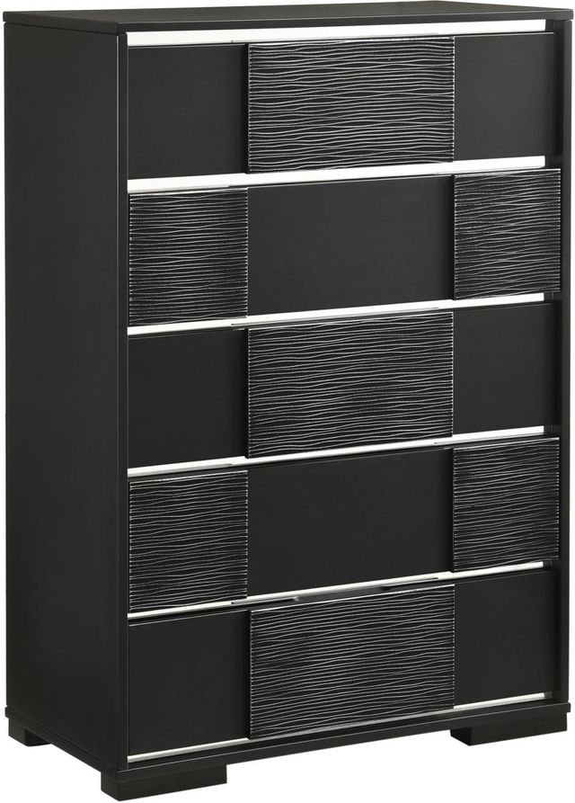 Coaster® Blacktoft 5-Piece Black Queen Bedroom Set-3
