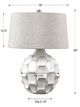 Uttermost® Guerina Gloss White Table Lamp-2
