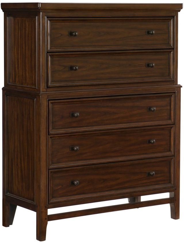 Mazin Furniture Frazier Park Brown Cherry Chest-0