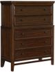Mazin Furniture Frazier Park Brown Cherry Chest-0