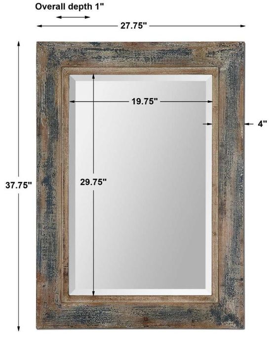 Uttermost® Bozeman Slate Blue Mirror-2