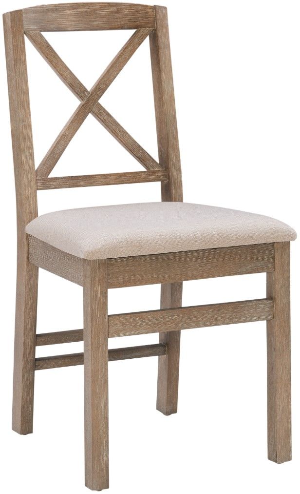 Linon Torino 2-Piece Gray Wash Dining Chair Set-2