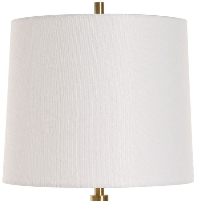 Uttermost® Bledel Brushed Brass/Dark Green Buffet Lamp-3