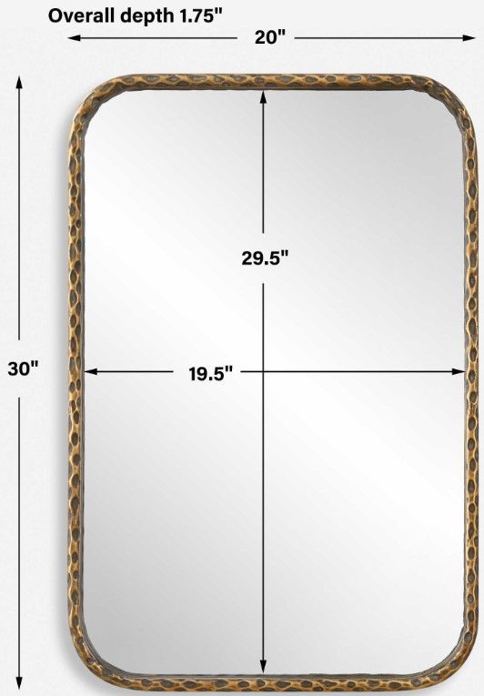 Uttermost® A Little Knotty Aged Bronze Vanity Mirror-2
