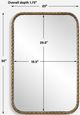 Uttermost® A Little Knotty Aged Bronze Vanity Mirror-2