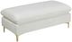 Meridian Furniture Naomi Cream Velvet Ottoman-1