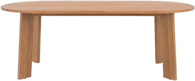 Moe's Home Collection Delta Natural Teak Outdoor Oval Dining Table -1