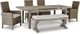 Signature Design by Ashley® Beach Front Beige Outdoor 42" Dining Table-4