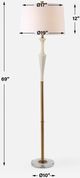 Uttermost® Colette Antique Brass Floor Lamp-2