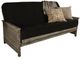 Kodiak Furniture Lexington Canton Black/Weathered Gray Full Futon with Mattress-0