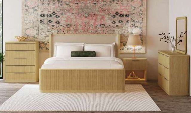 Elements International Sylvie Natural Dresser and Mirror Set in Natural-1