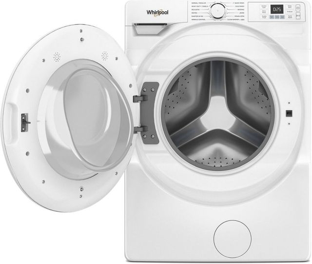 Whirlpool® White Front Load Washer & Gas Dryer Laundry Pair-2