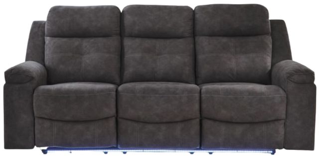Benchcraft® Brysonview Charcoal Manual Reclining Sofa-2