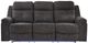 Benchcraft® Brysonview Charcoal Manual Reclining Sofa-2