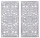 Olliix by Madison Park Botanical Panel 2 Piece White Carved Wall Decor Set-0