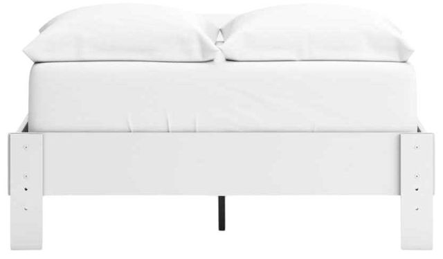Signature Design by Ashley® Hallityn Matte White Youth Full Platform Bed-4