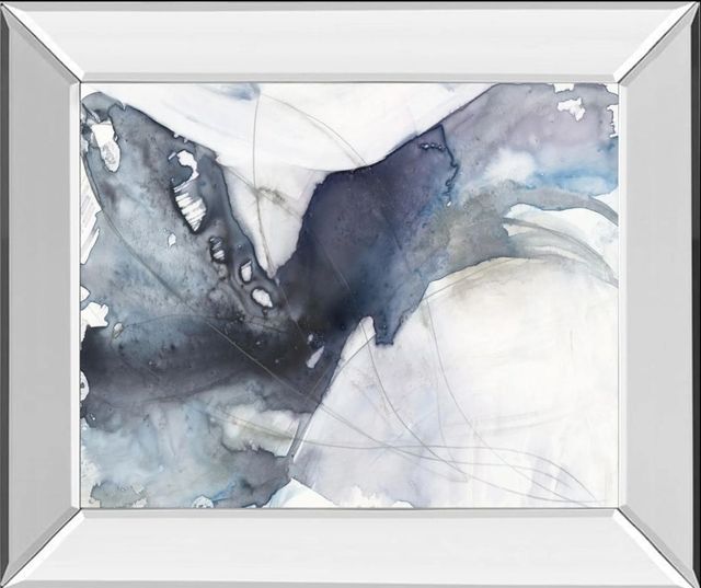 Classy Art Agate Wave I by Jennifer Goldberger Mirror Framed Wall Art-0