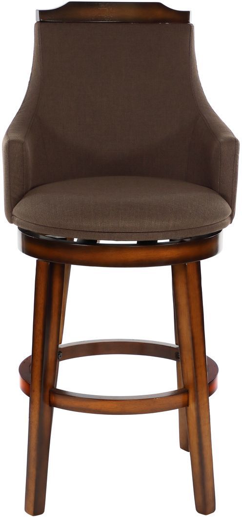 Mazin Furniture Bayshore Chocolate Swivel Bar Chair-1