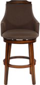 Mazin Furniture Bayshore Chocolate Swivel Bar Chair-1